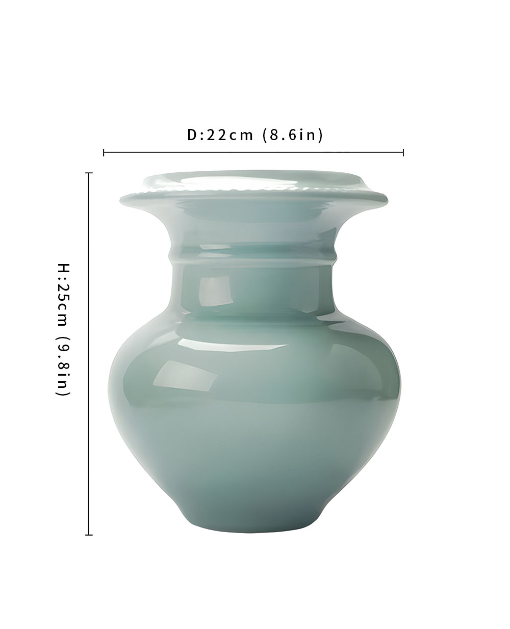 Still Life Artwork: QingZun Celadon Vase—Limited-Edition Gift for Pottery Artists, Ancient Craft Mee